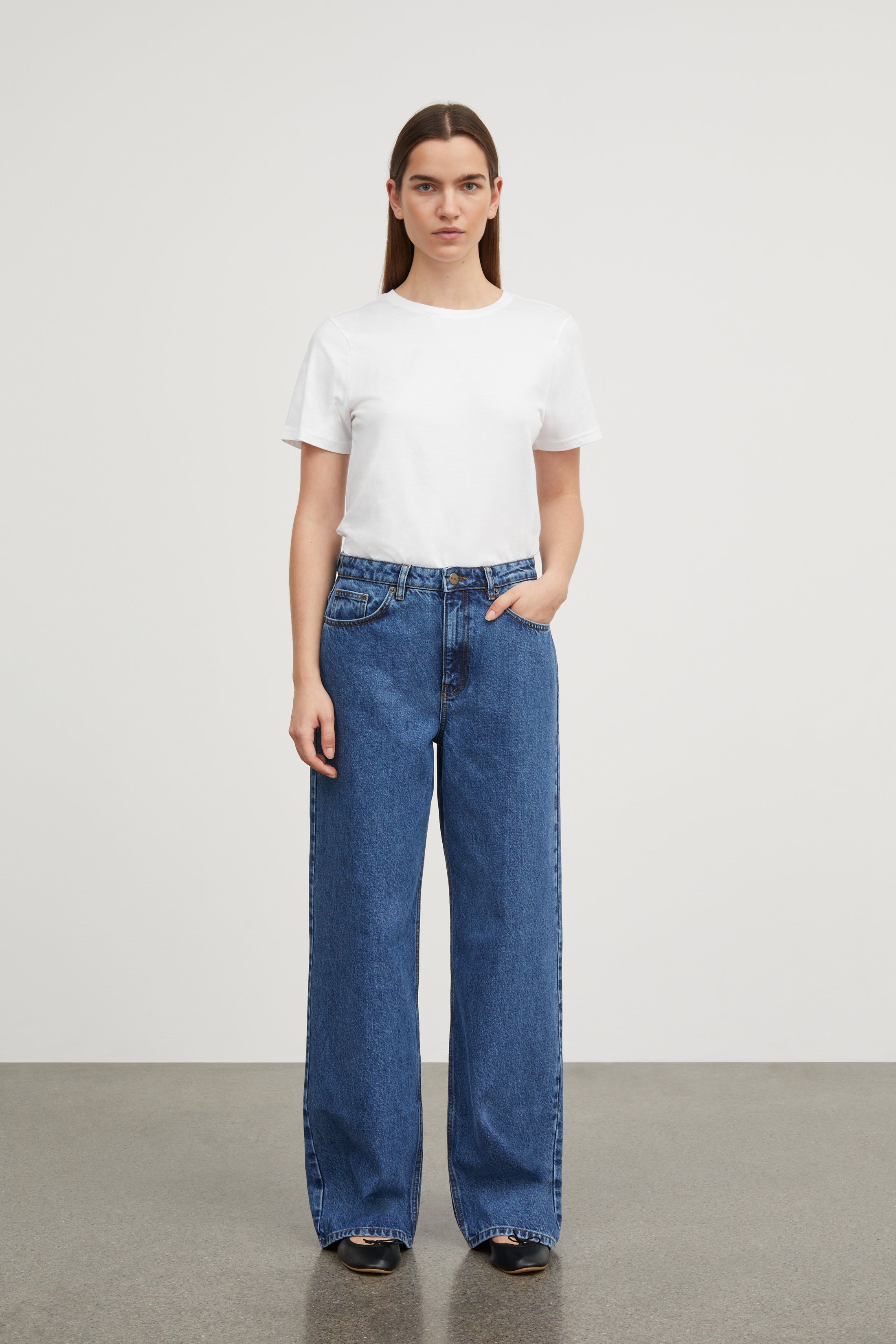 Skall Studio Willow wide jeans Jeans Mid blue